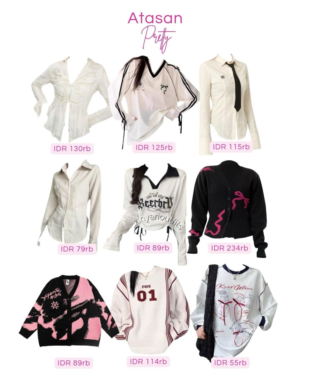 atasan - atasan putih