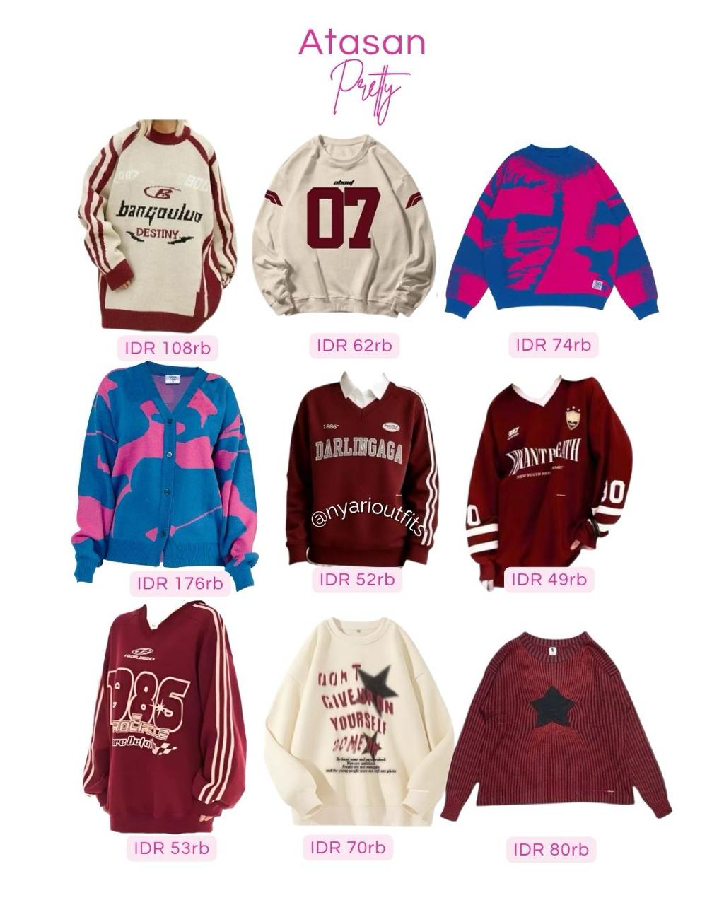 atasan - atasan sweater 