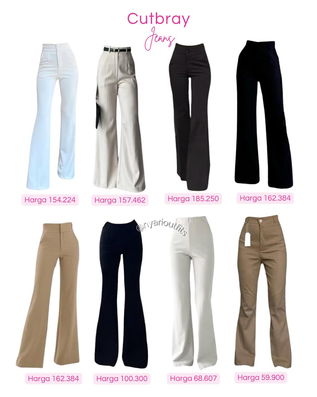 celana - celana cutbray jeans