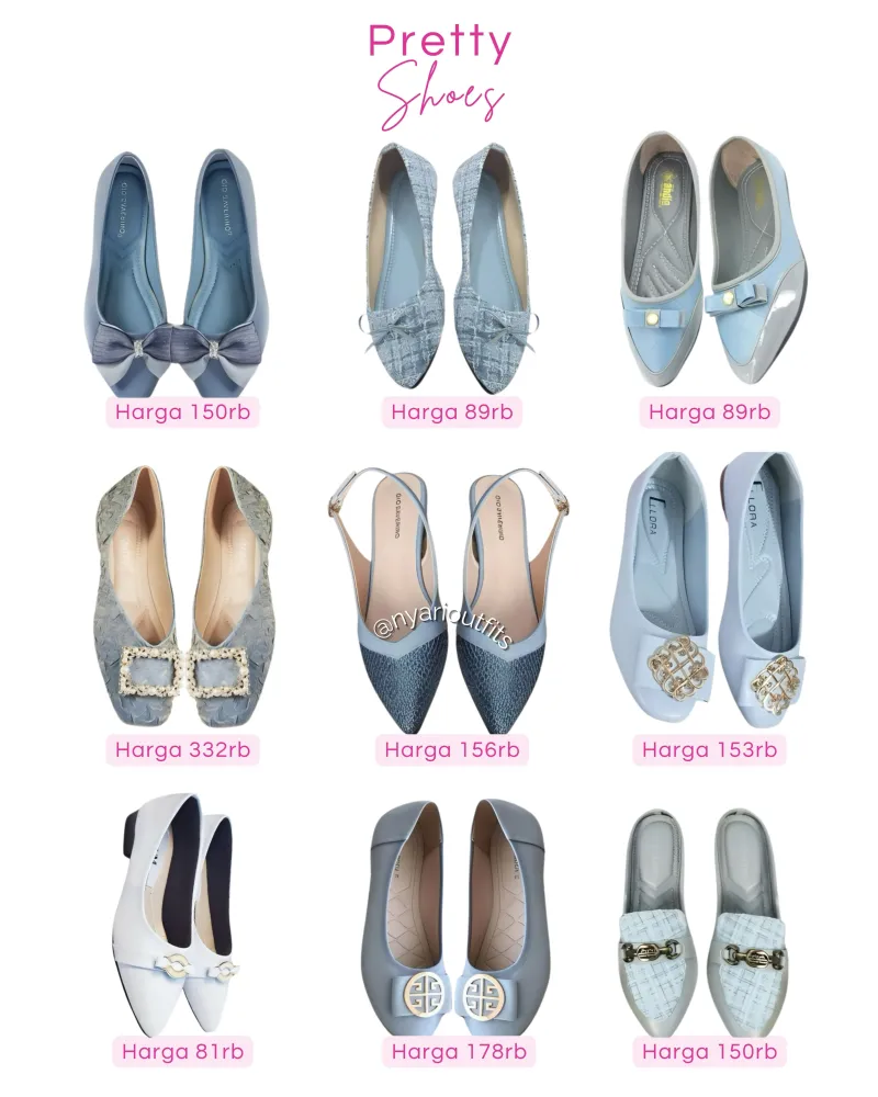 flatshoes - flatshoes biru