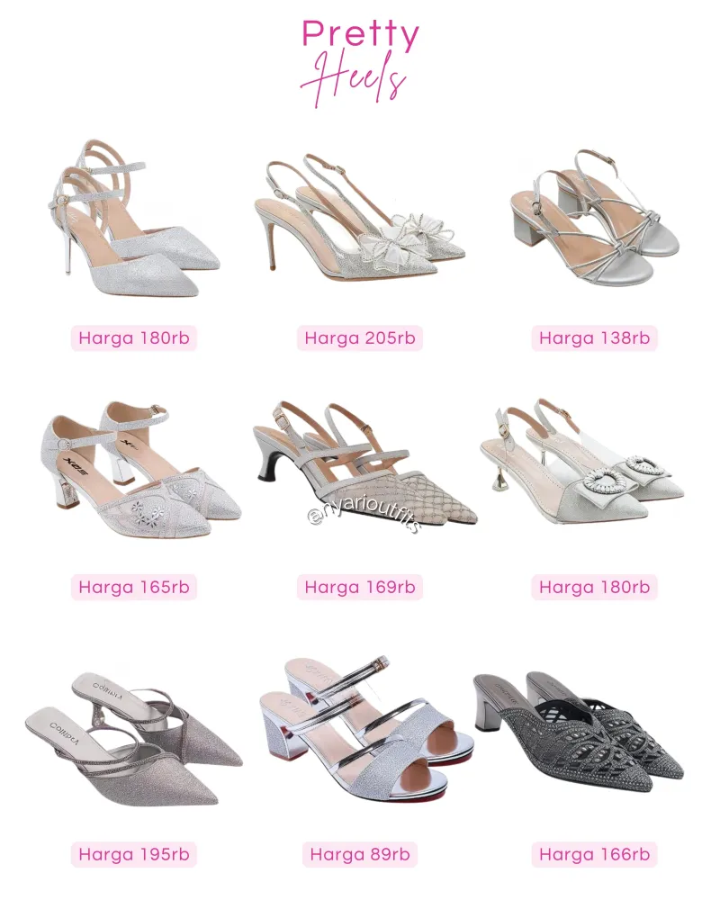 flatshoes - heels silver