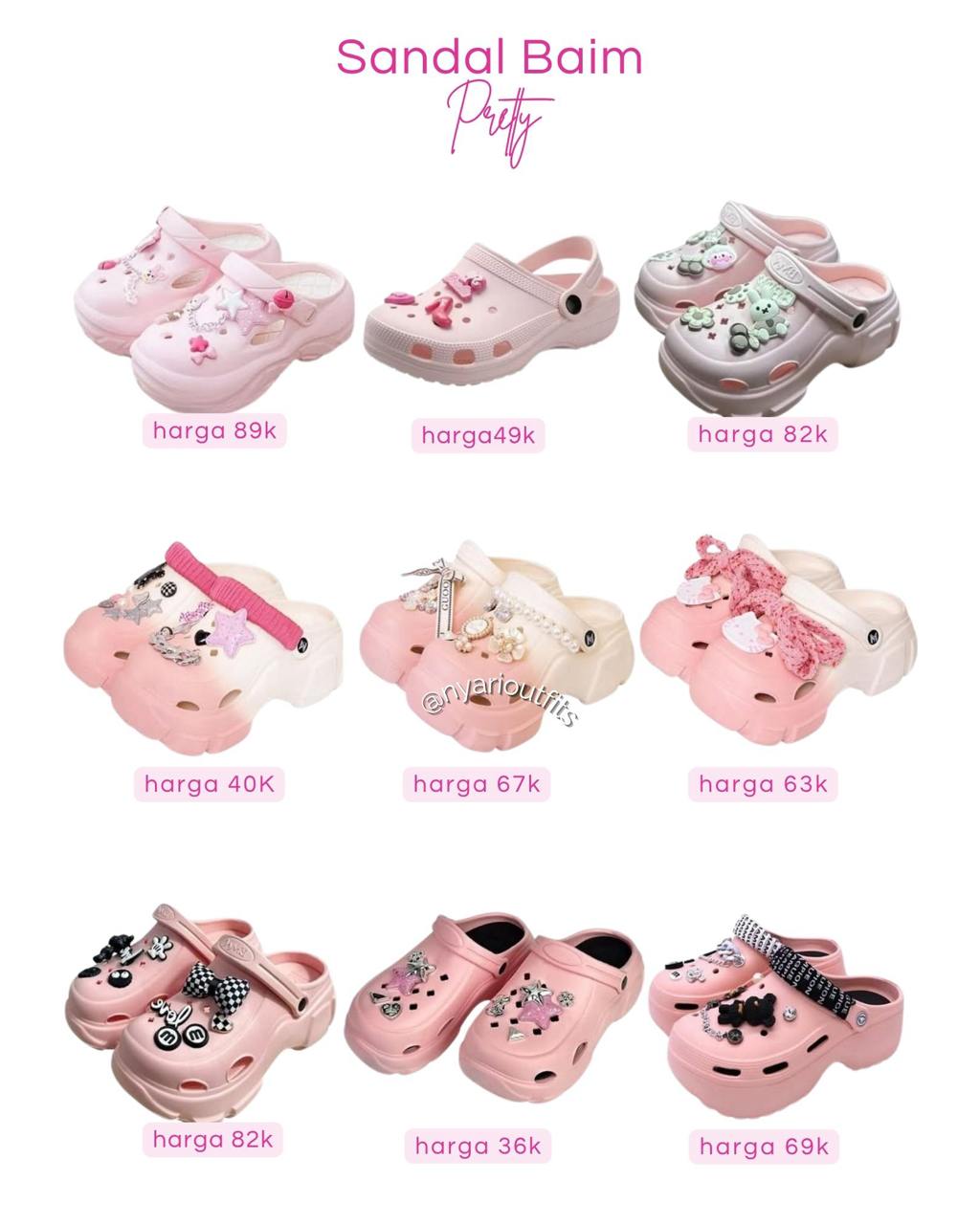 sandal baim pink