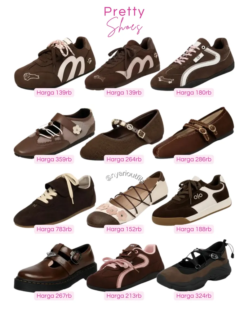 sepatu - sepatu coklat