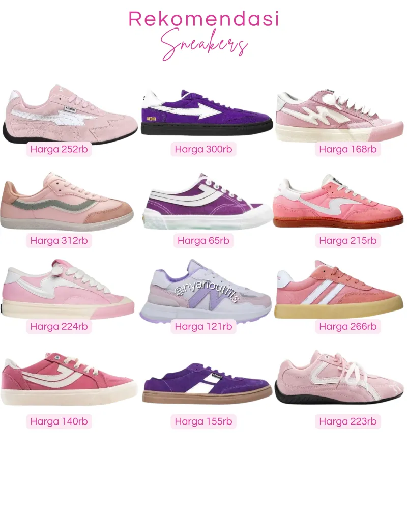 sneakers - sneakers pink, ungu
