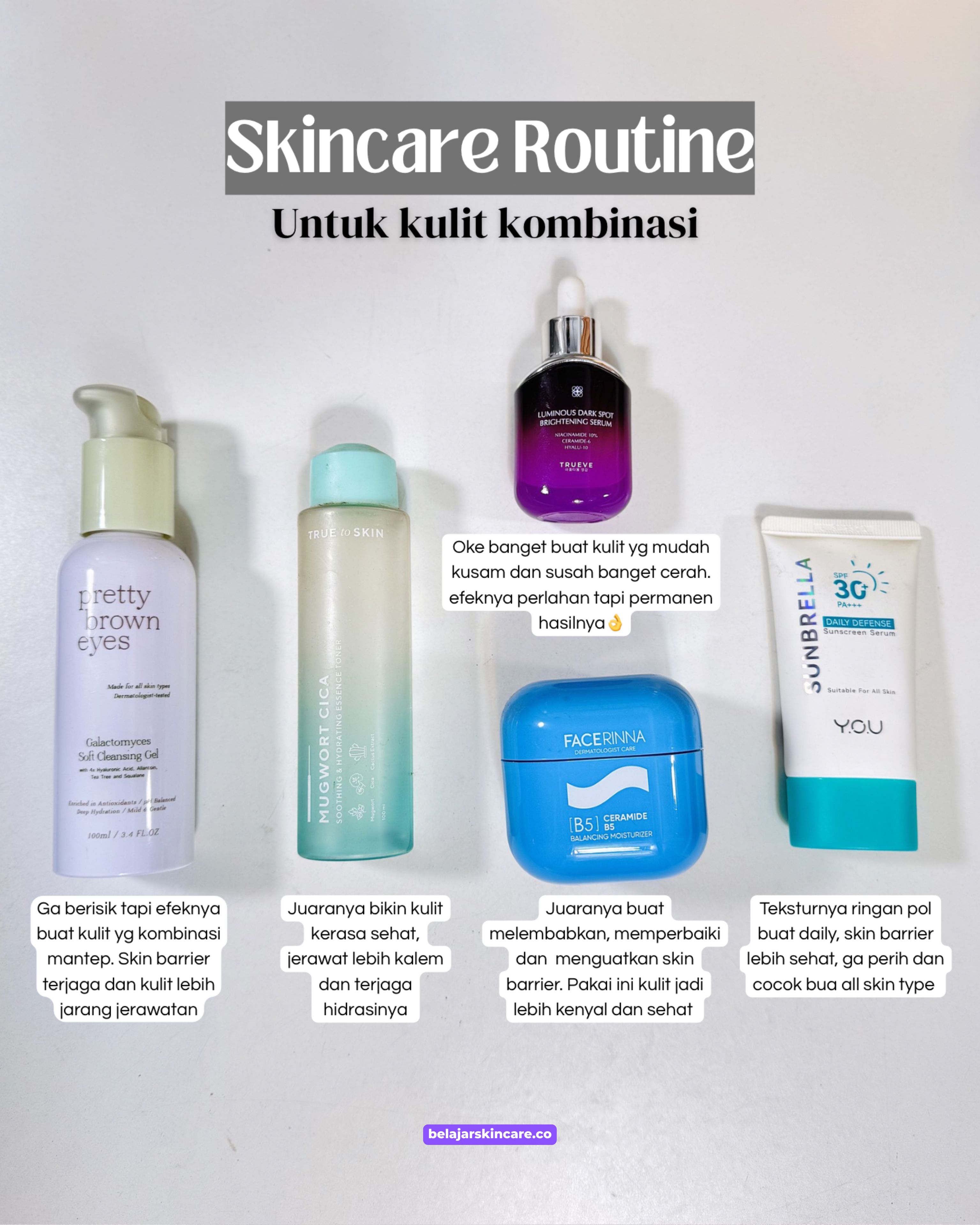 SKINCARE ROUTINE UNTUK KULIT KOMBINASI